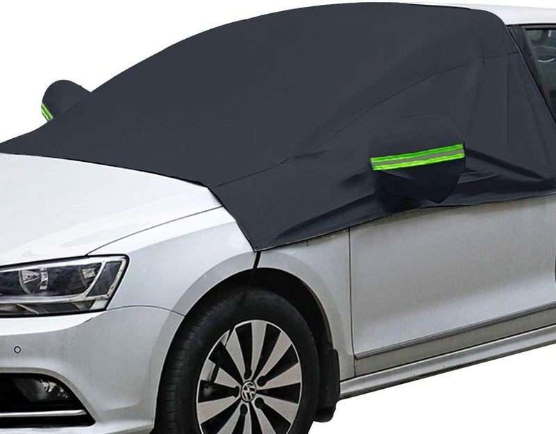OMIGAO Extra Large Windshield Snow Ice Cover with Side Mirror Covers, Protects Windshield and Wipers from Weatherproof, Rain, Sun, Frost, Vehicles, Cars Trucks Vans and SUVs (94.5" x 65") - Image 1